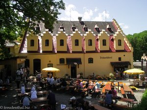 königlicher Biergarten beim Schloss Hohenschwangau