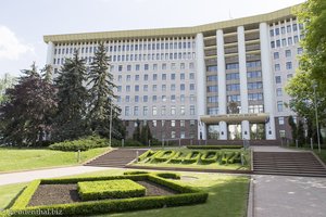 das Parlamentsgebäude in Chisinau, der Hauptstadt von Moldawien