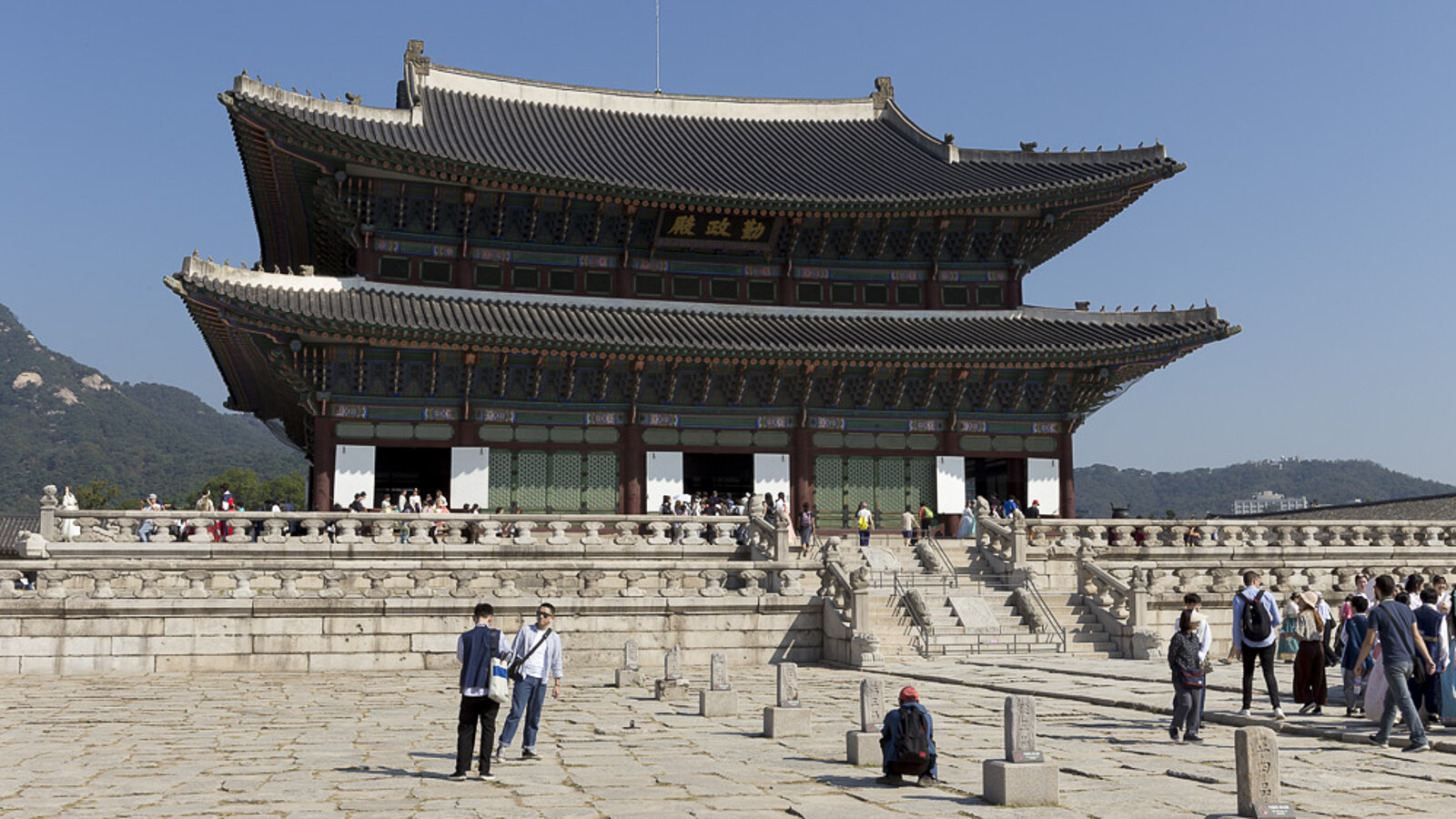 Geunjeongjeon, die Thronhalle des Gyeongbokgung-Palastes in Seoul