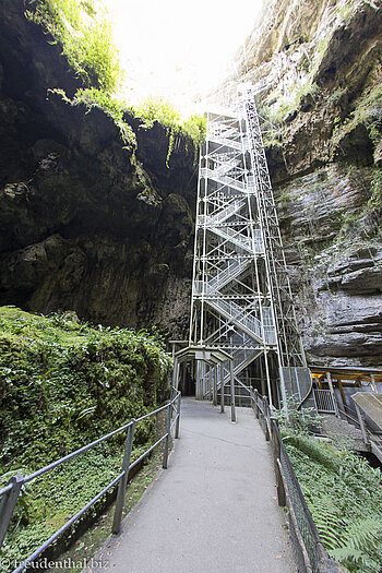 im Schlund von Padirac in den Midi-Pyrénées