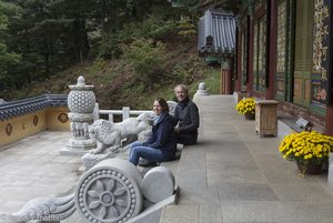 Anne und Lars im Sajaam Tempel