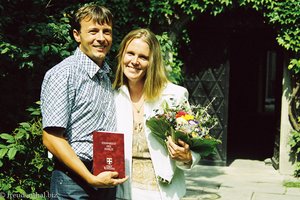 Annette und Lars frisch verheiratet