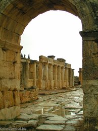antike Ruinen von Hierapolis in der Türkei