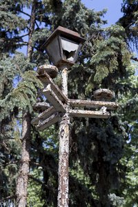 alte Laterne auf dem Kunstgewerbemarkt von Chisinau