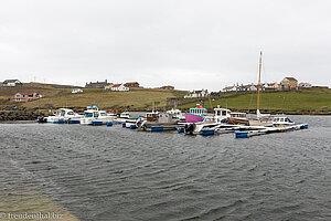 Der Hafen von Bridge End auf der Halbinsel Burra