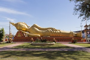 Liegender Buddha im Wat That Luang Tai bei Vientiane