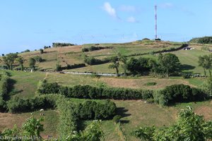 Aussicht vom Miradouro do Ribeiro Seco auf Faial