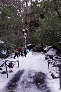 Vereiste Rampe im Yosemite Nationalpark