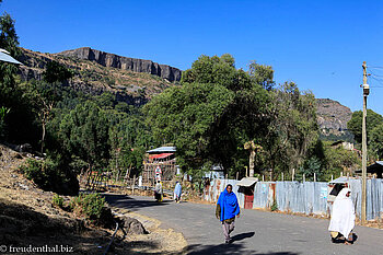 der Weg zur Kosterkirche Debre Libanos