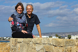 Anne und Lars bei den Königsgräbern