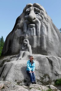 Anne beim Kollentrollet am Holmenkollen Oslo