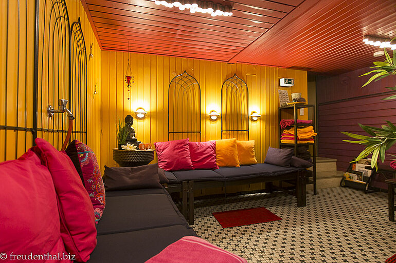 Ruheraum bei der Sauna der Pension Johanna in Sonthofen Ruheraum bei der Sauna der Pension Johanna in Sonthofen