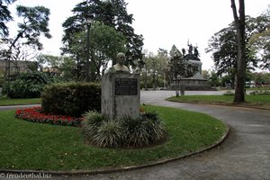 Büste des Don Andres Bello im Nationalpark von San Jose