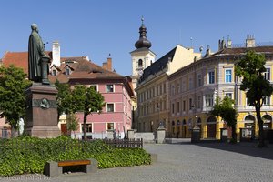 An der Piata Albert Huet in Hermannstadt