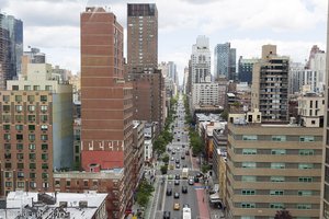 Aussicht auf Manhattan aus der Roosevelt Island Tramway