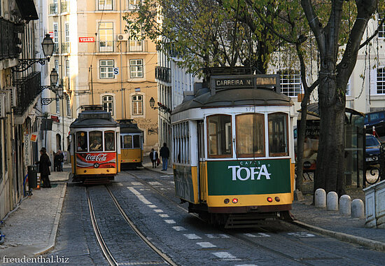 Die schönsten Straßenbahnen Lissabons