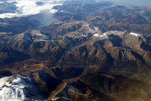 Flug über die Schweizer Alpen