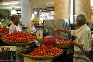 Tomaten auf dem Markt in Port Louis, Mauritius