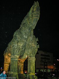 Trojanisches Pferd aus dem Hollywood-Film in Canakkale