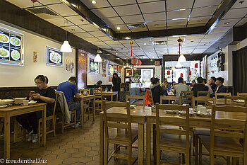 im chinesischen Restaurant in Chinatown von New York