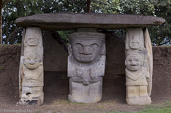 Skulpturen der San-Agustín-Kultur in Kolumbien