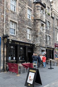 The last Drop auf dem Grassmarket in Edinburgh