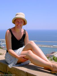 Anne beim Castell de Montjuic