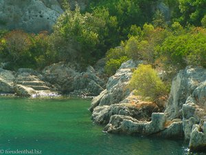 Versunkene Stadt Dolikhiste an der Türkischen Riviera