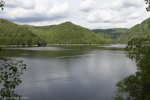 Herrliche Aussicht auf den Vidraru See in Rumänien