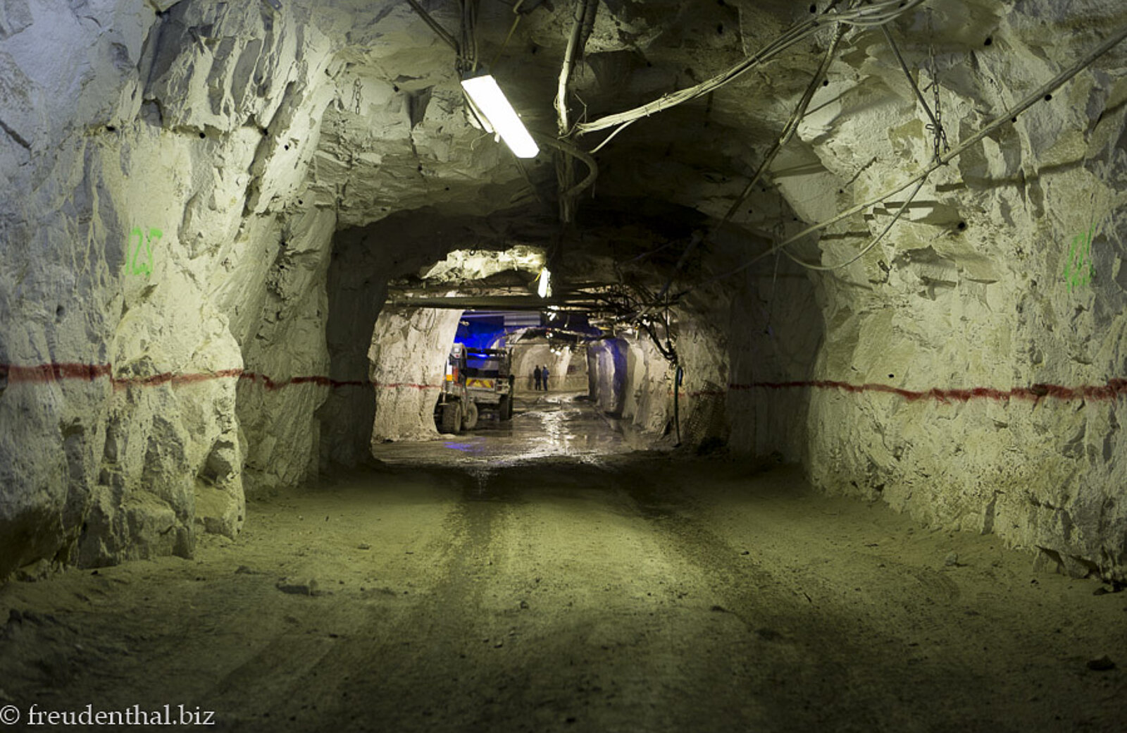 Tunnel in der Diamantenmine Cullinan inSüdafrika