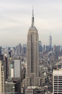 Blick auf das Empire State Building vom Top of the Rock