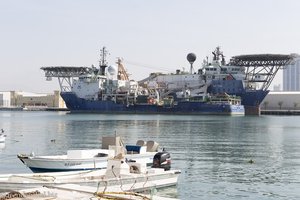 Boote im Ras al Khaimah Harbour