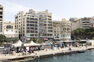 Hafenpromenade von Sliema auf Malta
