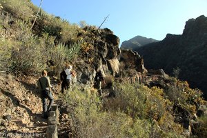 der erste kleine Anstieg vor dem Barranco del Infierno