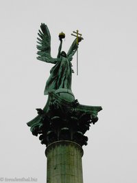 Statue auf dem Heldenplatz von Budapest