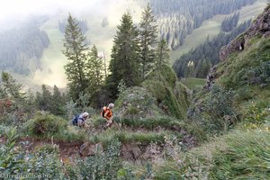 Wanderer auf dem Heitertannliweg