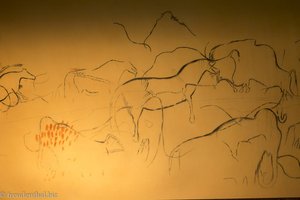 Höhlenmalerei - Bisons und Pferde von Pech Merle