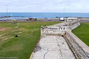 Die Mauern von Cartagena über den Las Bóvedas