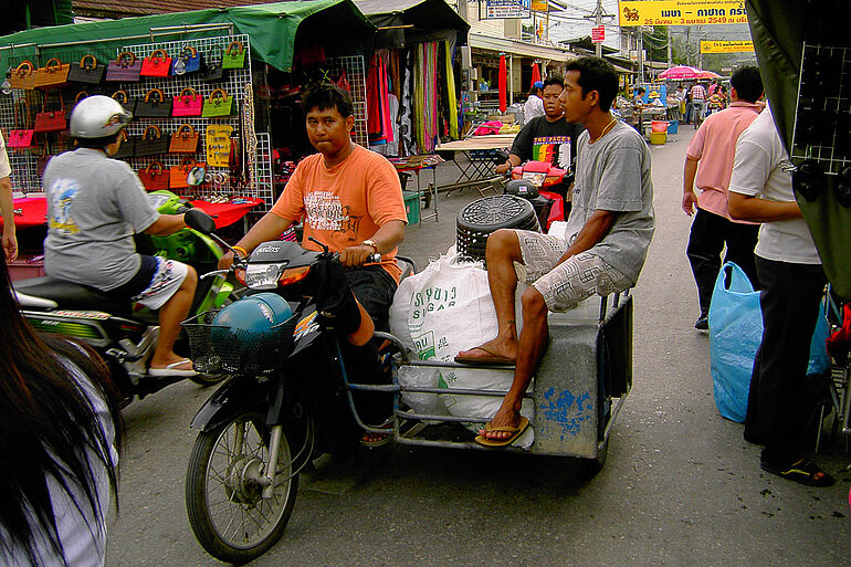 Tuc Tuc auf dem Nachtmarkt von Hua Hin