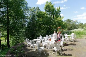 Terrasse vom Café Villa Angelica in Helsinki