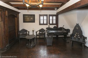 Schreibzimmer im Schloss Bran von Siebenbürgen