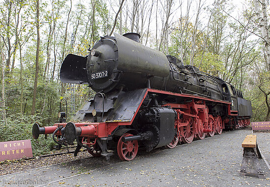 ausgediente Museumslok im Naturpark Schöneberger Südgelände in Berlin