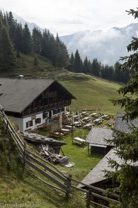 Hütte der Stafell Alm