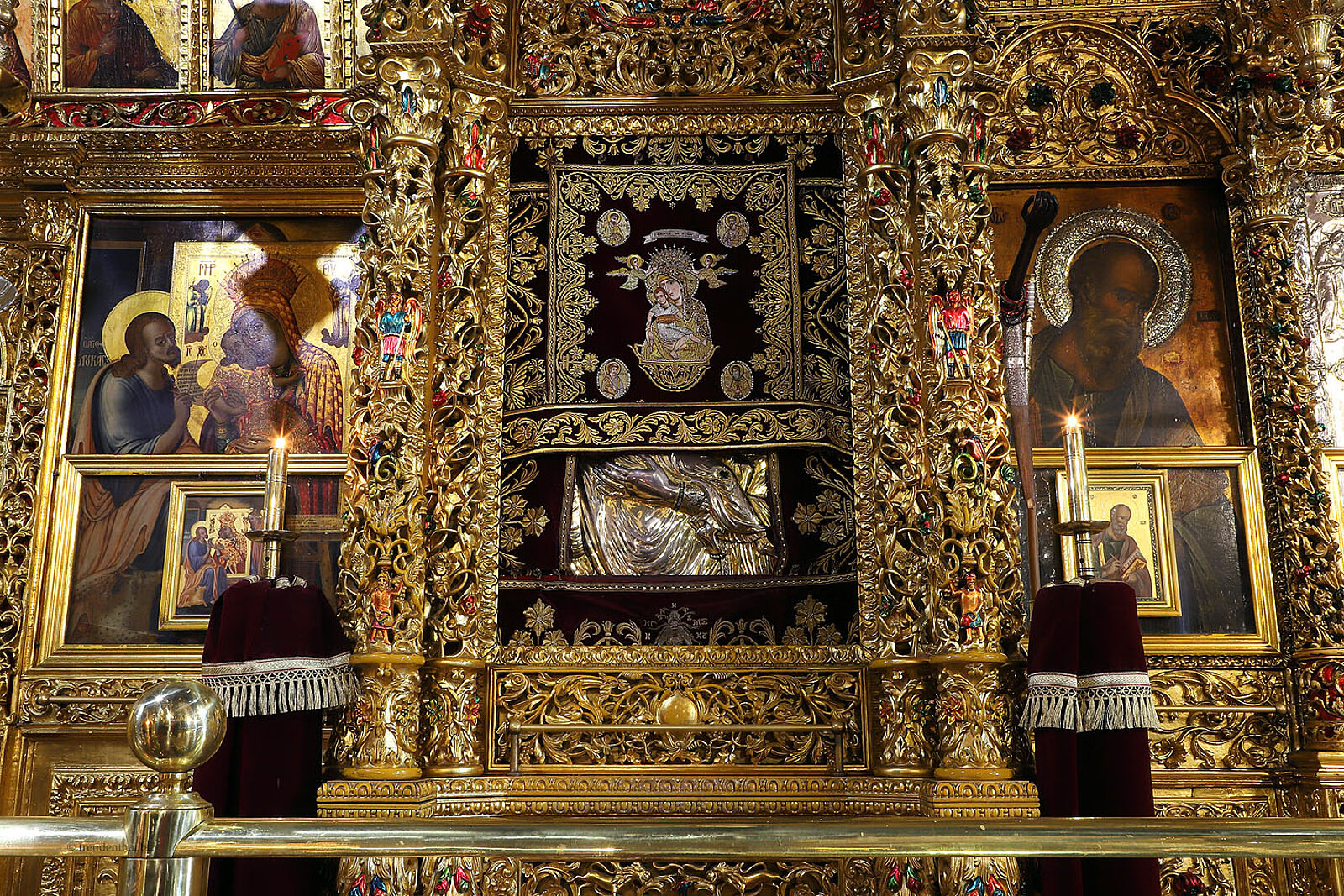 Prächtige Ikone im Kloster Kykkos im Bergland von Zypern