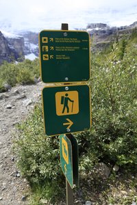 Wegweiser zum Plain of Six Glaciers