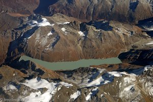 Schweiz, See der zehn Staudämme, Lac des Dix côté barrage