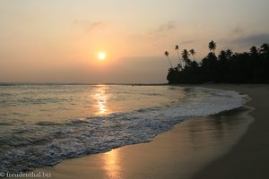 Sonnenuntergang beim Coral Beach