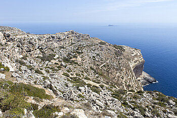 Hoch oben über den Dingli Cliffs auf Malta
