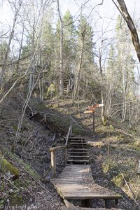 auf dem Satezeles-Weg im Gauja Nationalpark