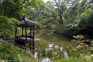 Teich des Ongnyucheon im Biwon, der Geheime Garten von Seoul
